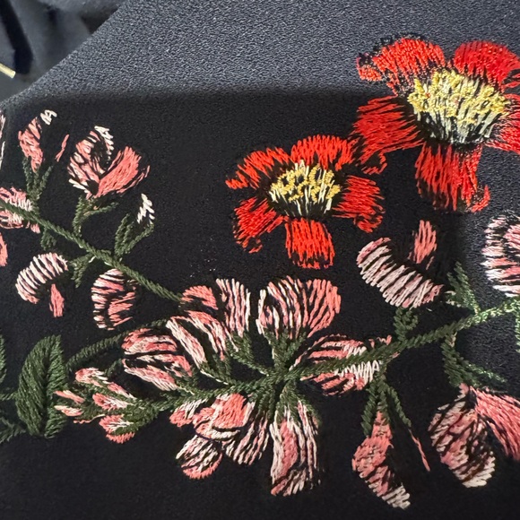 Ted Baker Dark Blue Long Sleeve Dress with Belt - Picture 6 of 7